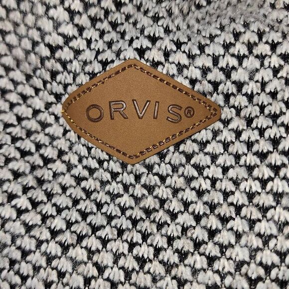 Orvis Mens Gray Brighton Sherpa Lined 14 Zip Pullover Sweater Medium - Picture 5 of 6